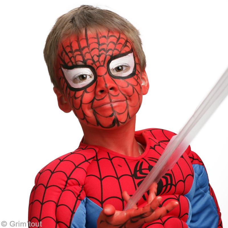 déguisement de super héros et maquillage pour enfant
