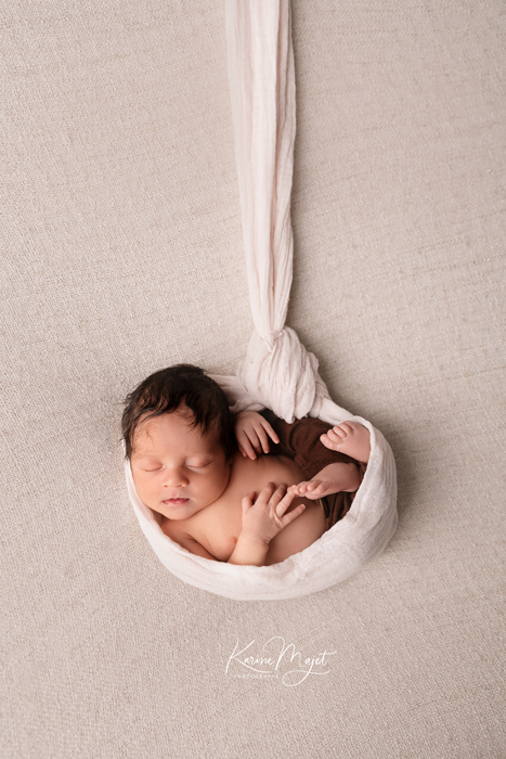 comment photographier un nouveau-né dans un cocon rassurant Karine Majet