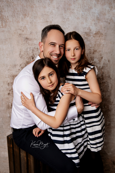 séance photo papa et ses deux filles karine majet photographe