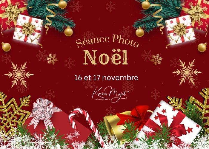 Séance photo de Noël pour un shooting en famille avec les enfants